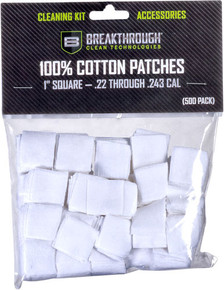 BREAKTHROUGH CLEANING PATCHES1" SQUARE .22-.243 200 PK BTCPS1200 BREAKTHROUGH CLEANING PATCHES1" SQUARE .22-.243 200 PK BTCPS1200