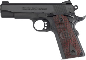 COLT COMBAT COMMANDER 38 SUPER4.25" BLUED/G10 BLACK CHERRY GO4943XE