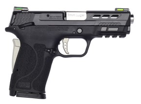 Smith & Wesson 13225 Performance Center M&P Shield EZ M2.0 9mm Luger 3.80" 8+1 Matte Black Black Armornite Stainless Steel Ported Slide Black Polymer Grip Sliver Colored Accents 125618 Smith & Wesson 13225 Performance Center M&P Shield EZ M2.0 9mm Luger 3.80" 8+1 Matte Black Black Armornite Stainless Steel Ported Slide Black Polymer Grip Sliver Colored Accents 125618