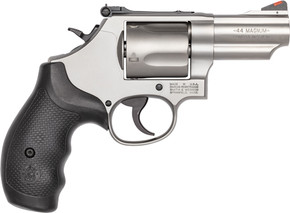 S&W 69 44MAG 2.75" ADJ5-SHOT STAINLESS RUBBER G10064