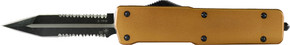 TEMPLAR KNIFE LARGE OTF BRONZE3.5" BLACK DAGGER ALUMINUM! LAAB421