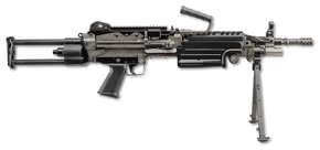 FN 46100171 M249S Para 5.56x45mm NATO 16.10" Barrel 30+1 Mag Or 200rd Belt Capacity, Black Rotating & Telescoping Stock, Hydraulic Recoil Buffer, Non-Slip Buttplate, Optics Ready 142788 FN 46100171 M249S Para 5.56x45mm NATO 16.10" Barrel 30+1 Mag Or 200rd Belt Capacity, Black Rotating & Telescoping Stock, Hydraulic Recoil Buffer, Non-Slip Buttplate, Optics Ready 142788