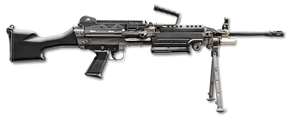 FN 46100169 M249S 5.56x45mm NATO 18.50" Barrel 30+1 Mag Or 200rd Belt Capacity, Black Fixed Hydraulic Buffer Stock, Non-Slip Buttplate, Optics Ready 142786 FN 46100169 M249S 5.56x45mm NATO 18.50" Barrel 30+1 Mag Or 200rd Belt Capacity, Black Fixed Hydraulic Buffer Stock, Non-Slip Buttplate, Optics Ready 142786