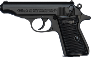 Walther Arms 4796028 PP  380 ACP 7+1 3.90" Black Steel Barrel, Black Serrated Steel Slide, Aluminum Frame w/Beavertail, Textured Grips 170956