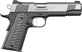Kimber Mfg, Inc 3000239 Eclipse Custom 10mm Auto 8+1 5" Stainless Match Grade Barrel, Charcoal Gray Serrated Stainless Steel Slide, Charcoal Gray Stainless Steel Frame w/Beavertail, G10 Grip 170472