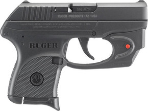 RUGER LCP 380ACP 6-SHOT FS</br>BLUED W/VIRIDIAN RED LASER G3752