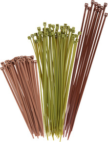 ALLEN NYLON CABLE TIES 100PKASSORTED GREEN/BROWN/TAN 15823 ALLEN NYLON CABLE TIES 100PKASSORTED GREEN/BROWN/TAN 15823