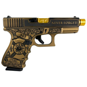 Glock 19 Gen 3 Custom "9/11 Tribute" Handgun 9mm Luger 15/rd Magazines (2) 4.6" Barrel USA GLUI19502911T Glock 19 Gen 3 Custom "9/11 Tribute" Handgun 9mm Luger 15/rd Magazines (2) 4.6" Barrel USA GLUI19502911T