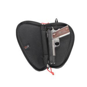 G-Outdoors Contoured Pistol Case w/Locking Zipper for 3" or less Barrels-Black GOGPS855CPCB
