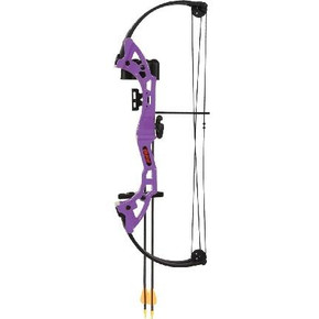Bear Archery Compound Youth Bow Brave 25lb Right Hand Purple IBAYS300PL