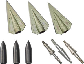 Bear Archery RazorHead VWS Double Bevel Broadhead Kit - Green IBBT175DB Bear Archery RazorHead VWS Double Bevel Broadhead Kit - Green IBBT175DB