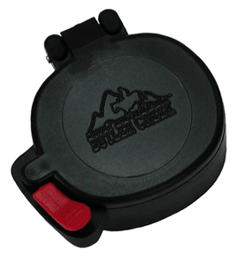 BUTLER CREEK FLIP OPEN#15 EYE SCOPE COVER BLACK< 2015015