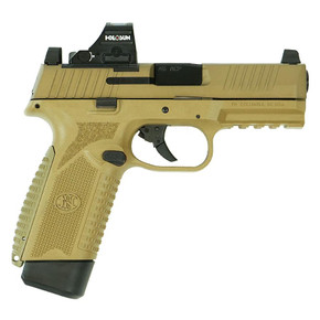 FN 545 MRD Handgun .45 ACP 15rd Magazines (2) 4.1" Barrel FDE with Holosun Red Dot RJ66101918 FN 545 MRD Handgun .45 ACP 15rd Magazines (2) 4.1" Barrel FDE with Holosun Red Dot RJ66101918