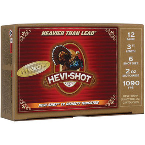 HEVI-Shot HEVI-13 Turkey Shotshells 12ga 3" 2oz 1090 fps #6 5/ct HVHS43026 HEVI-Shot HEVI-13 Turkey Shotshells 12ga 3" 2oz 1090 fps #6 5/ct HVHS43026