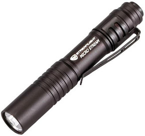 Streamlight MicroStream Alkaline Battery-Powered LED Pen Light - White LED Black SM66318 Streamlight MicroStream Alkaline Battery-Powered LED Pen Light - White LED Black SM66318