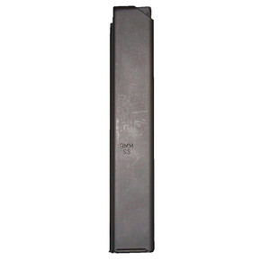 ASC AR Family Rifle Magazine Orange Follower 9mm Black Stainless Steel 32/rd AB329MMARSSB