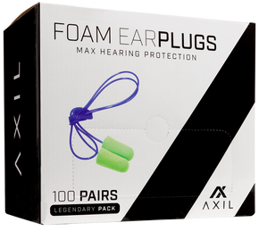 Axil LLC AXFP100GP Foam Ear Plugs 32 dB Lime Green 100 Pair 170243 Axil LLC AXFP100GP Foam Ear Plugs 32 dB Lime Green 100 Pair 170243
