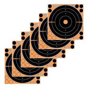 EZ-Aim 15316 Splash Reactive Self-Adhesive Paper Black/Orange 8" Bullseye 6 Pack 122488 EZ-Aim 15316 Splash Reactive Self-Adhesive Paper Black/Orange 8" Bullseye 6 Pack 122488
