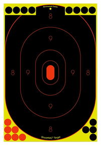 Birchwood Casey 34605 Shoot-N-C Reactive Target Self-Adhesive Paper Black/Yellow/Red 12"x18" Silhouette 5 Pack 78063 Birchwood Casey 34605 Shoot-N-C Reactive Target Self-Adhesive Paper Black/Yellow/Red 12"x18" Silhouette 5 Pack 78063