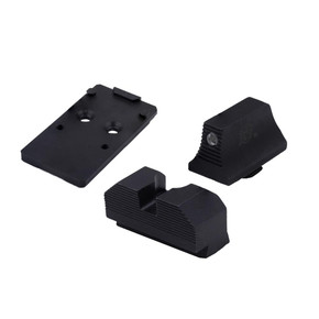 XS Sights Glock MOS Optic Mount Bundle for Glock RMR Tritium Black AQGLOM001SM2RMR