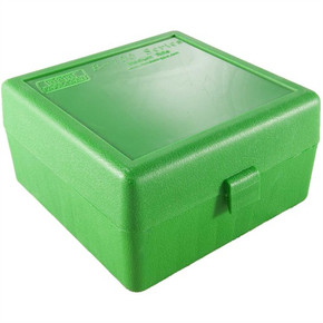 FLIP TOP RIFLE AMMO BOX 22 BR-308 WINCHESTER 100 ROUND GREEN 749000669