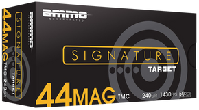 Ammo Inc 44240TMCA50 Signature  44Rem Mag 240gr Total Metal Case 50 Per Box/20 Case 149931