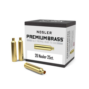 Nosler Unprimed Brass Rifle Cartridge Cases 25/ct .26 Nosler NO10140 Nosler Unprimed Brass Rifle Cartridge Cases 25/ct .26 Nosler NO10140