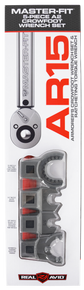 Real Avid AVMF5WS Master -Fit 5 Piece Crowfoot Wrench Set Gray/Red AR-Platform Heavy Duty Torque Wrench Handle 5 Pieces 138325 Real Avid AVMF5WS Master -Fit 5 Piece Crowfoot Wrench Set Gray/Red AR-Platform Heavy Duty Torque Wrench Handle 5 Pieces 138325