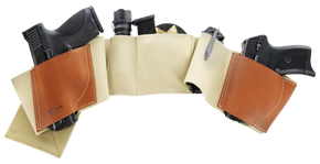 Galco UWKHLG2 UnderWraps 2.0 Khaki Large Leather/Nylon Handgun 144101
