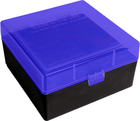 Berry's 87439 Ammo Box Blue/Black Polypropylene 100rd 180863 Berry's 87439 Ammo Box Blue/Black Polypropylene 100rd 180863