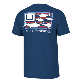 Huk Trophy Flag Short Sleeve Shirt Set Sail L ATH1000499489L