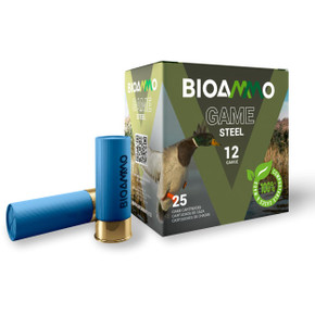 BIOAMMO Steel Game Waterfowl Shotshells 12 ga 2-3/4" 1 oz 1265 fps #3 25/ct WNBLS2830