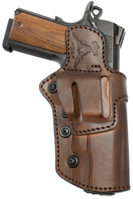 TX 1836 Kydex TXLOCKROWB302 TX Lock Retention System OWB, Brown Leather, Compatible w/ Glock 17/22, Belt Slide Mount, Ambidextrous 145569