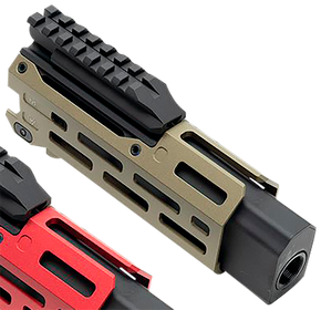 Strike Industries CEVOHG6FDE Strike 6" M-Lok Flat Dark Earth Aluminum with Faux Suppressor for CZ Scorpion EVO (7.72" Barrel Length) 144021 Strike Industries CEVOHG6FDE Strike 6" M-Lok Flat Dark Earth Aluminum with Faux Suppressor for CZ Scorpion EVO (7.72" Barrel Length) 144021