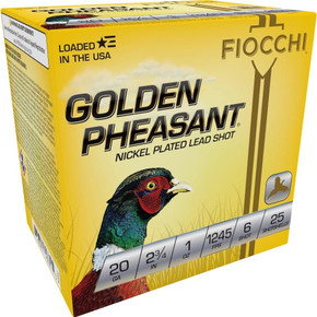 GOLDEN PHEASANT NP 20ga  2 3/4" 1oz #6 1245fps 25rd XN20GP6