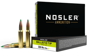 Nosler 40061 Ballistic Tip  308Win 125gr Spitzer Ballistic Tip 20 Per Box/10 Case 98596