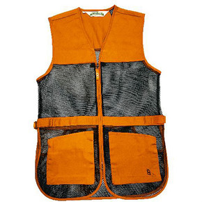 FULL MESH DUAL PAD SHOOTING VEST ORANGE S 430113119 FULL MESH DUAL PAD SHOOTING VEST ORANGE S 430113119