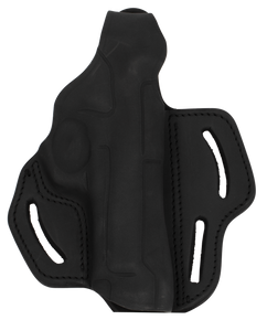 1791 Gunleather BHX4SBLR BHX  OWB 04 Stealth Black Leather Belt Slide Fits Beretta 92/CZ 75/P-10 112391
