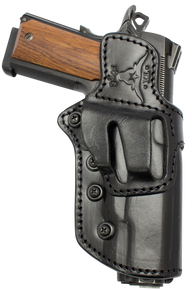 TX 1836 Kydex TXLOCKROWB300 TX Lock Retention System OWB, Black Leather, Compatible w/Glock 17/22, Belt Slide Mount, Ambidextrous 145570