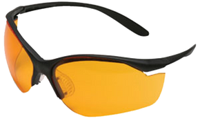 Howard Leight R01537 Uvex Vapor II Shooting Glasses Adult Orange Lens Anti-Fog Polycarbonate Black Frame 51966