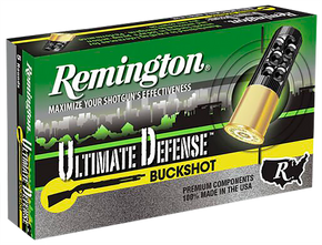 Remington Ammunition 20637 Ultimate Defense Buckshot 12Gauge 2.75" 4Buck Shot 5 Per Box/20 Case 51014