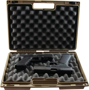 Berry's Double Pistol Case (Tan) L: 15" W: 10" H: 4" JF94632 Berry's Double Pistol Case (Tan) L: 15" W: 10" H: 4" JF94632