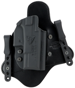 Comp-Tac C225SS191RBSN MTAC IWB Black Kydex/Leather Belt Clip Fits Sig P365 Right Hand 105707 Comp-Tac C225SS191RBSN MTAC IWB Black Kydex/Leather Belt Clip Fits Sig P365 Right Hand 105707