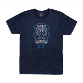 SUGAR SKULL BLEND T-SHIRT 2XL NAVY HEATHER 100055638 SUGAR SKULL BLEND T-SHIRT 2XL NAVY HEATHER 100055638