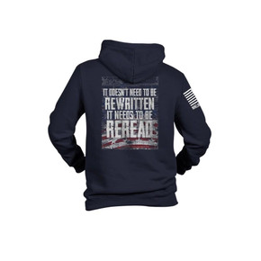 Nine Line Reread Not Rewritten Hoodie Navy L NVREREADHNAVYL