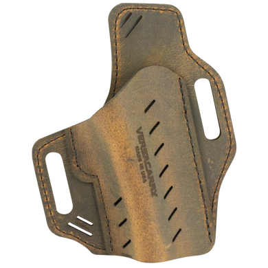 Versacarry G2BRN Guardian  OWB Size 2 Distressed Brown Leather Belt Slide Fits Browning 1911 Right Hand 128547