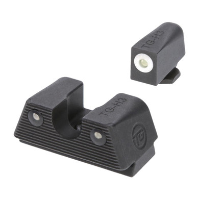Truglo Tritium Night Sights Low Set Green with White Front Green Rear for Glock XRTG231G1XW