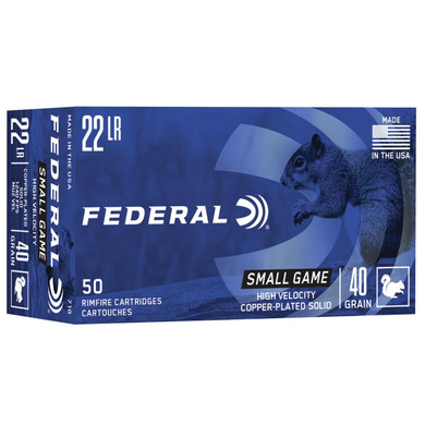 Federal Game-Shok Rimfire Ammunition .22 LR 40 gr CPS 50/box FA710