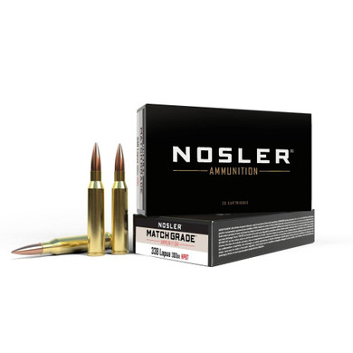 Nosler Match Grade Rifle Ammunition .338 Lapua Mag. 300gr CC 20/Box NO43136