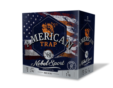 Nobel/Eurosports LLC ANS2788 American Trap  12Gauge 2.75" 8Shot 25 Per Box/10 Case *Sold by the Case 177876